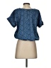 MELLODAY Blue Short Sleeve Blouse Size S - photo 2
