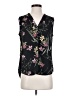 Vince Camuto 100% Polyester Floral Black Sleeveless Blouse Size S - photo 1