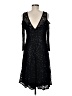 Marina Stars Black Cocktail Dress Size 8 - photo 2