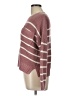 Pink Rose 100% Acrylic Stripes Burgundy Pullover Sweater Size L - photo 5