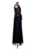 Xscape Blue Black Cocktail Dress Size 6 - photo 4