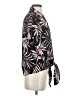 Amuse Society 100% Modal Tropical Black Short Sleeve Blouse Size XS - photo 4