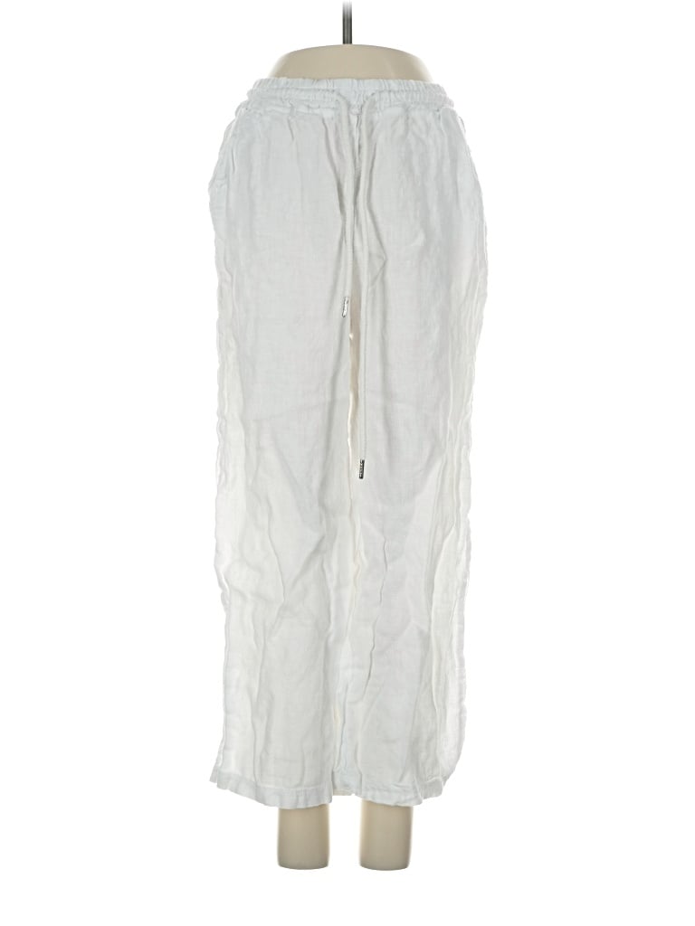Pre-owned Unbranded Linen Pants In White