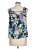 Papermoon 100% Rayon Blue Sleeveless Blouse Size L - photo 2