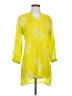 Westside 100% Viscose Yellow 3/4 Sleeve Blouse Size S - photo 1