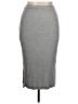 Amour Vert Solid Gray Casual Skirt Size XL - photo 1