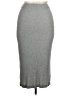 Amour Vert Solid Gray Casual Skirt Size XL - photo 2