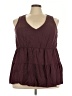 Torrid Burgundy Sleeveless Blouse Size 3X Plus (3) - photo 1