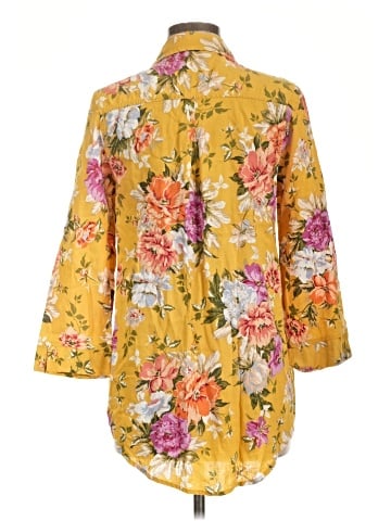 RACHEL Rachel Roy 3/4 Sleeve Button-Down Shirt (view 2)