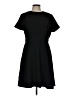 Ann Taylor Solid Black Casual Dress Size 12 (petite) - photo 1