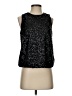 7 For All Mankind 100% Polyester Black Sleeveless Blouse Size S - photo 1