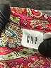 Gap 100% Polyester Paisley Pink Sleeveless Blouse Size M - photo 7