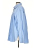 Gap 100% Cotton Chevron-herringbone Blue Long Sleeve Button-Down Shirt Size S (tall) - photo 5