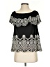 Fever Black Short Sleeve Blouse Size S - photo 1