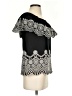 Fever Black Short Sleeve Blouse Size S - photo 4