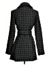Kenneth Cole New York 100% Polyester Houndstooth Black Coat Size S - photo 2