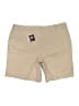 Just My Size Solid Tan Khaki Shorts Size 24 - photo 2