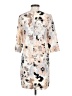Fossil 100% Polyester Print Ivory Casual Dress Size 4 - photo 2