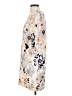 Fossil 100% Polyester Print Ivory Casual Dress Size 4 - photo 5