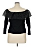 J.Crew Black Long Sleeve Top Size XL - photo 2