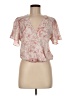 ASTR The Label 100% Polyester Pink Short Sleeve Blouse Size M - photo 1