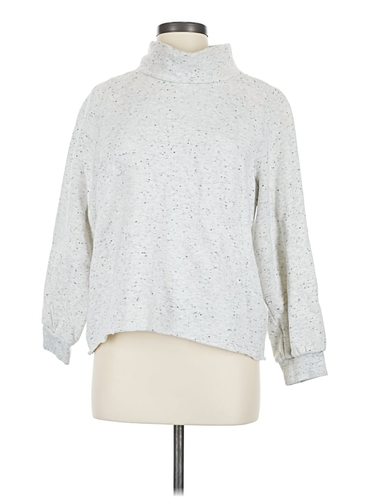 Pre-owned Mwl By Madewell Turtleneck Sweater In Silver