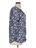 Lucky Brand Blue 3/4 Sleeve Blouse Size XL - photo 4