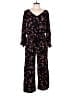 Velvet 100% Viscose Hearts Black Jumpsuit Size L - photo 1