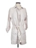Monrow 100% Cotton Gray 3/4 Sleeve Button-Down Shirt Size S - photo 1