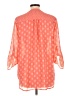 Maurices 100% Polyester Orange 3/4 Sleeve Blouse Size L - photo 2