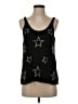 Chaser 100% Polyester Stars Black Sleeveless Top Size XS - photo 1