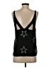 Chaser 100% Polyester Stars Black Sleeveless Top Size XS - photo 2
