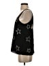 Chaser 100% Polyester Stars Black Sleeveless Top Size XS - photo 5