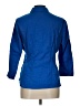 New York & Company Blue 3/4 Sleeve Button-Down Shirt Size L - photo 2