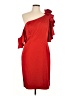 Mac Duggal 100% Polyester Red Cocktail Dress Size 12 - photo 1