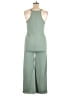 Sincerely Jules Solid Green Jumpsuit Size L - photo 2