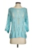 Shade & Shore 100% Acrylic Teal Pullover Sweater Size S - photo 1