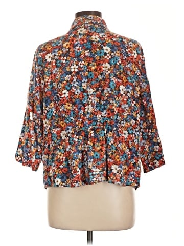 Alfred Dunner 3/4 Sleeve Button-Down Shirt (view 2)