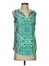 verse 100% Polyester Green Sleeveless Blouse Size S - photo 1