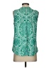 verse 100% Polyester Green Sleeveless Blouse Size S - photo 2