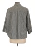Breckenridge Checkered-gingham Gray 3/4 Sleeve Button-Down Shirt Size L (estimated) - photo 2