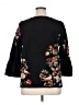 Chico's 100% Cotton Floral Black Pullover Sweater Size XL (3) - photo 2