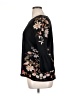 Chico's 100% Cotton Floral Black Pullover Sweater Size XL (3) - photo 5