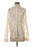 Zara Ivory Long Sleeve Button-Down Shirt Size XS - photo 1