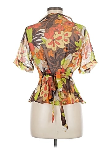 Shoshanna Short Sleeve Silk Top (view 2)
