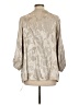 Unbranded Silver 3/4 Sleeve Blouse Size L - photo 2