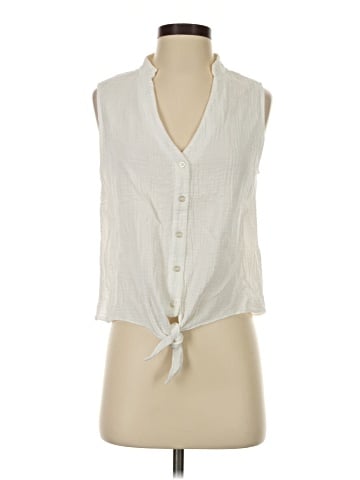 Supply & Demand Sleeveless Button-Down Shirt (view 1)