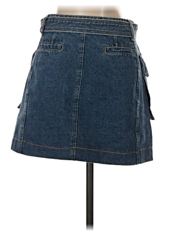 Pixie Market Denim Skirt (view 2)