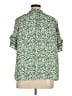 Max Studio 100% Polyester Green Short Sleeve Blouse Size 1X - photo 2