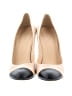 J.Crew 100% Leather Color Block Ivory Heels Size 12 - photo 2